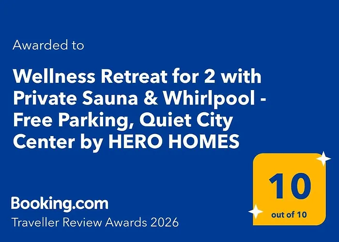 Wellness Retreat For 2 With Private Sauna & Whirlpool - Free Parking, Quiet Center By Hero Homes 格拉茨